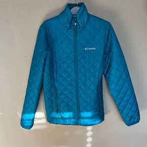 Columbia Women's Blue/Teal Quilted Puffer Jacket